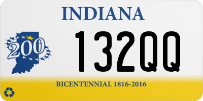 IN license plate 132QQ