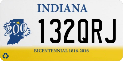 IN license plate 132QRJ
