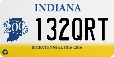 IN license plate 132QRT