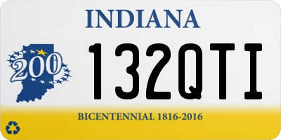 IN license plate 132QTI