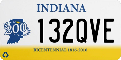 IN license plate 132QVE