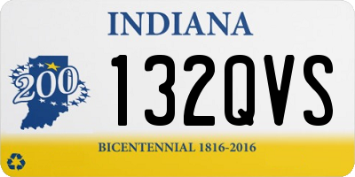 IN license plate 132QVS