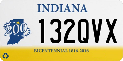 IN license plate 132QVX