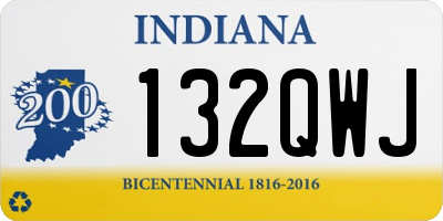 IN license plate 132QWJ
