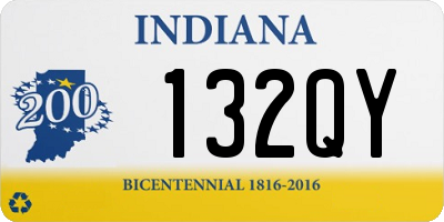 IN license plate 132QY