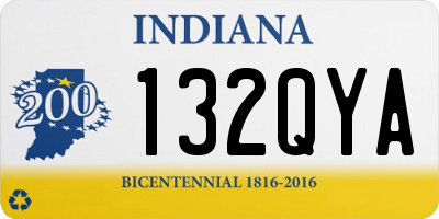 IN license plate 132QYA