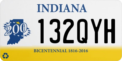 IN license plate 132QYH