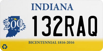 IN license plate 132RAQ