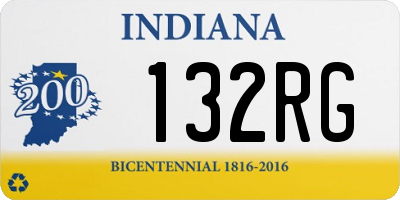 IN license plate 132RG