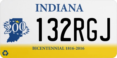 IN license plate 132RGJ
