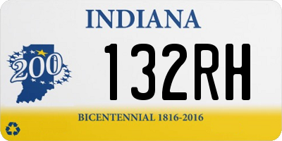 IN license plate 132RH