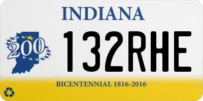 IN license plate 132RHE