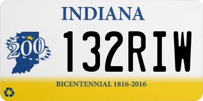 IN license plate 132RIW