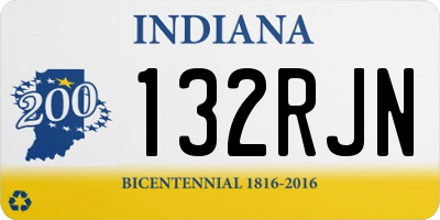 IN license plate 132RJN