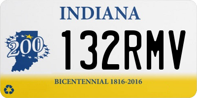 IN license plate 132RMV