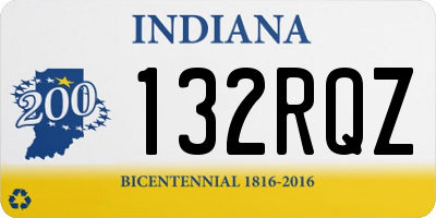 IN license plate 132RQZ