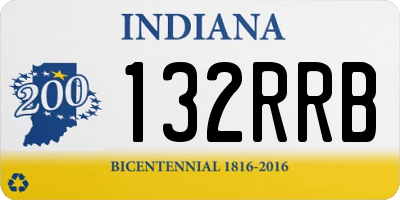 IN license plate 132RRB