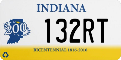 IN license plate 132RT