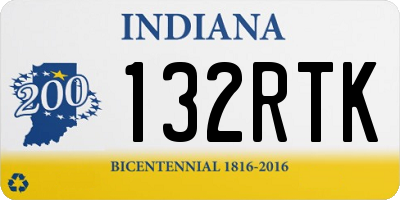 IN license plate 132RTK
