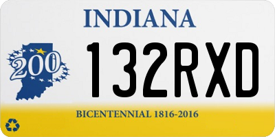 IN license plate 132RXD