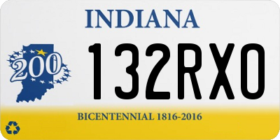 IN license plate 132RXO