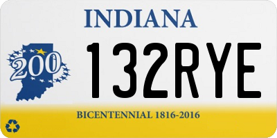 IN license plate 132RYE