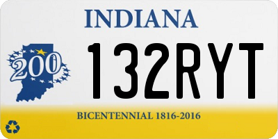 IN license plate 132RYT