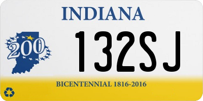 IN license plate 132SJ