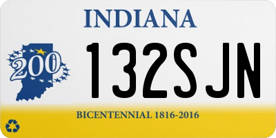 IN license plate 132SJN