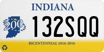 IN license plate 132SQQ