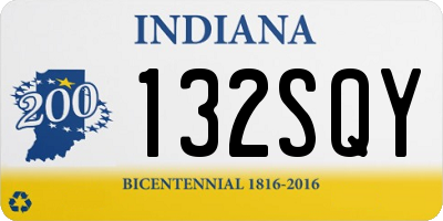 IN license plate 132SQY