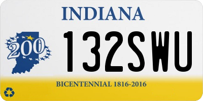 IN license plate 132SWU