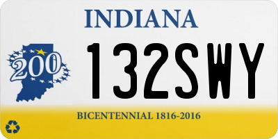 IN license plate 132SWY