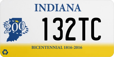 IN license plate 132TC