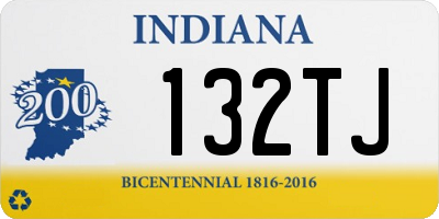 IN license plate 132TJ