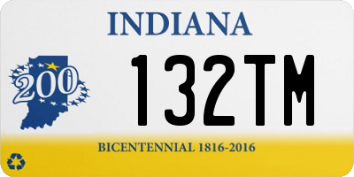 IN license plate 132TM