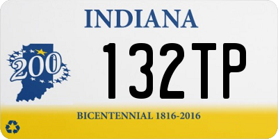 IN license plate 132TP