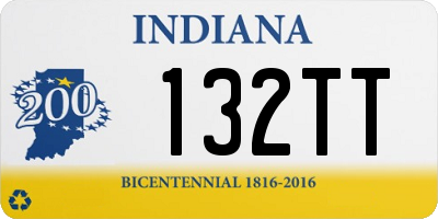 IN license plate 132TT