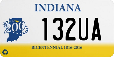 IN license plate 132UA