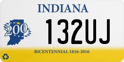 IN license plate 132UJ