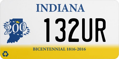 IN license plate 132UR