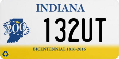 IN license plate 132UT