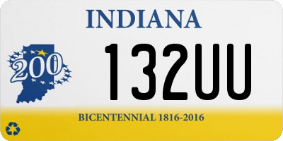 IN license plate 132UU