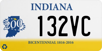 IN license plate 132VC