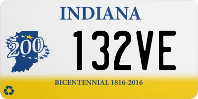 IN license plate 132VE