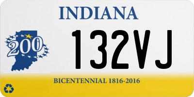 IN license plate 132VJ
