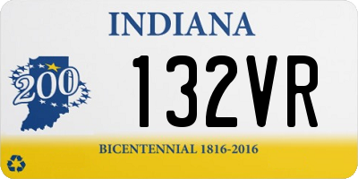 IN license plate 132VR