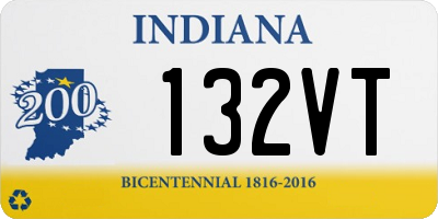 IN license plate 132VT