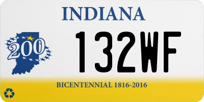 IN license plate 132WF