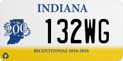 IN license plate 132WG